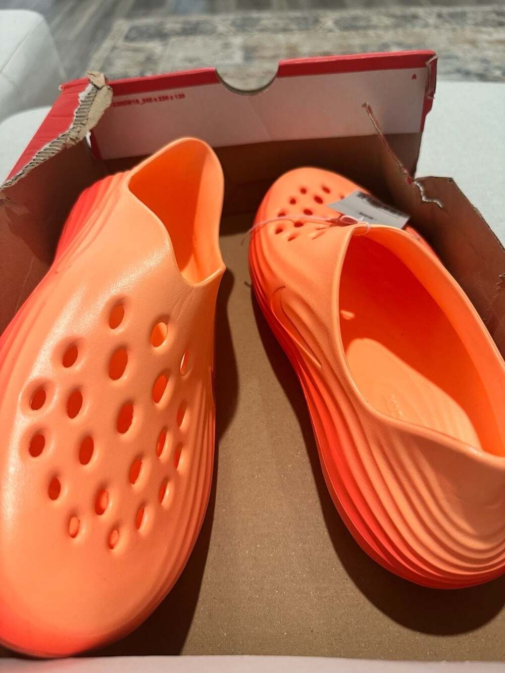 Nike ReactX Rejuven8 Casual Clogs - Orange Pulse/Hot Lava